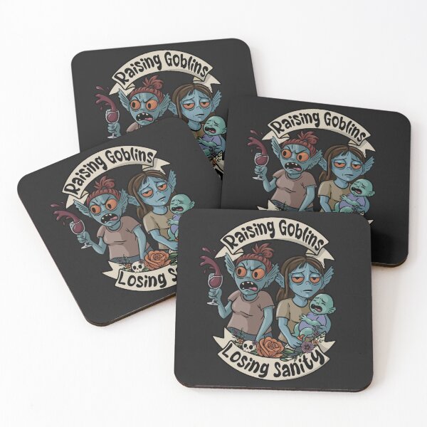Item preview, Hopkinsville Goblin Moms – “Raising Goblins, Losing Sanity” | Spooky Cute Chaos for Burnt-Out Parents designed and sold by Feral-by-Elsie.