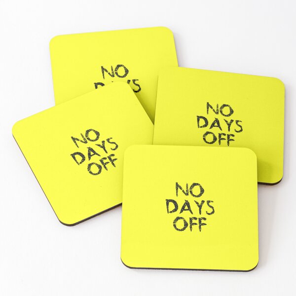 Item preview, Powerful Fitness Quote | No Days Off designed and sold by typoinspired.
