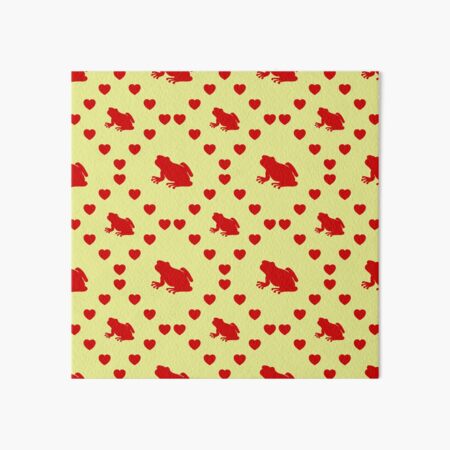 Vista previa del artículo con la obra « Modelo inconsútil del corazón de la silueta de la rana |  Patrón de corazón sin fisuras silueta de Grenouille |  Silueta de rana con corazón sin costura», diseñado y vendido por TheIconSmith.