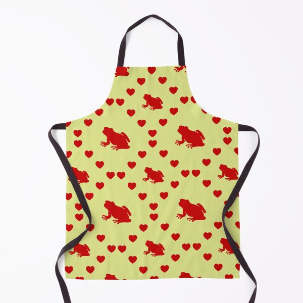 Item preview, Frog Silhouette Seamless Heart Pattern | Grenouille Silhouette Seamless Heart Pattern | Silueta de rana con corazón sin costura designed and sold by TheIconSmith.
