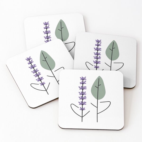 Item preview, Medicinal plants lavender & sage designed and sold by lialeaf.
