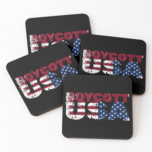 Item preview, Boycott USA, Boycott America, Distressed USA designed and sold by Deranged Orange.