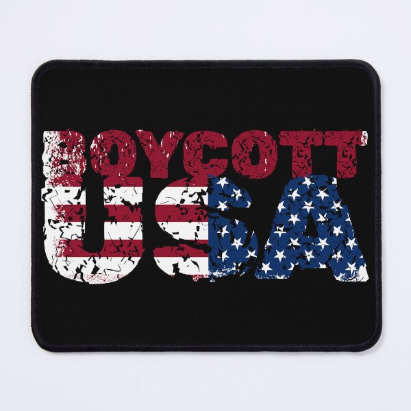 Item preview, Boycott USA, Boycott America, Distressed USA designed and sold by Deranged Orange.