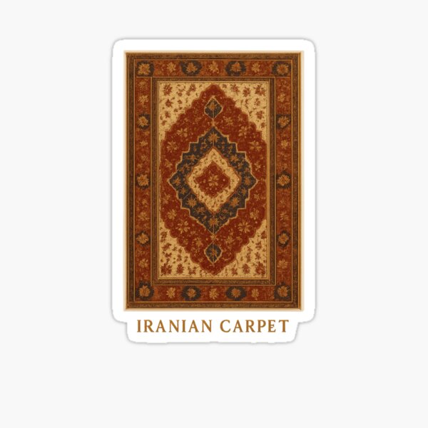 Item preview, Persian Carpet – Elegant Boho Traditional Pattern with No Background designed and sold by Sara Raad.