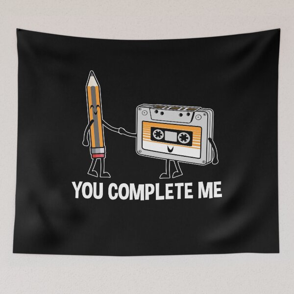 Item preview, Pencil Completes Cassette Tape They Need Each Other designed and sold by SassyYetClassy.