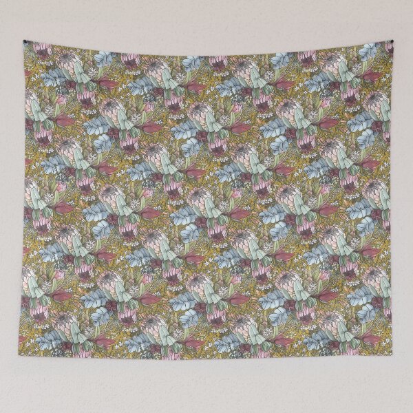 Item preview,  Romantic Australian Wildflowers – Wattle, Protea & Gumnuts by Jo Story designed and sold by Sketchbook Designs.