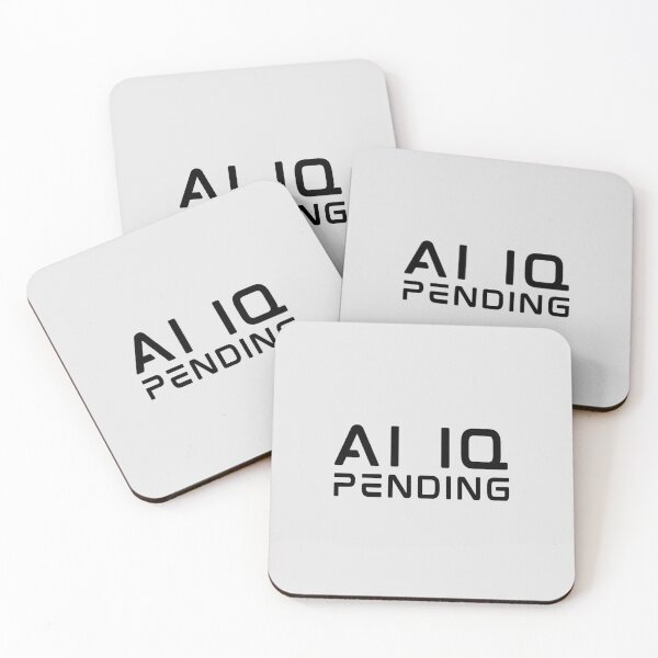 Item preview, AI IQ (Artificial Intelligence Quotient) - Pending with black text. designed and sold by MPC-Mince-Pies.