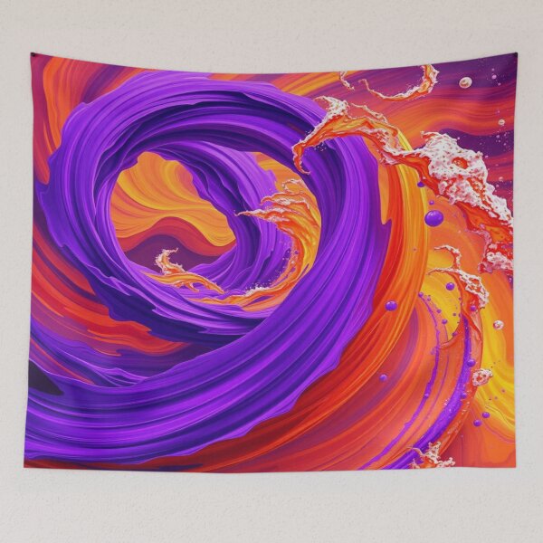 Item preview, Vibrant Abstract Dreamscape – Flood of colors meets dynamic forms in surreal harmony designed and sold by FotoworldEdel.