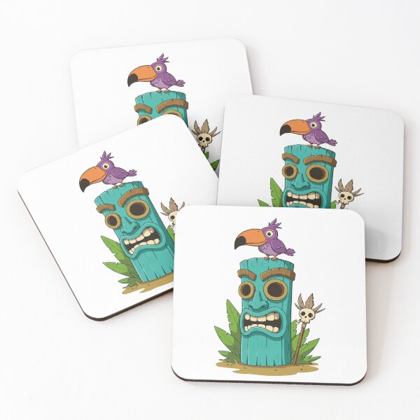 Item preview, Tiki Trouble and the Grumpy Guardian designed and sold by KasiaRawska.