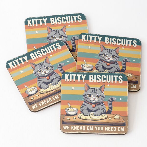 Item preview, "Kitty Biscuits – The Purrfect Bakery designed and sold by SuperNerdStore.