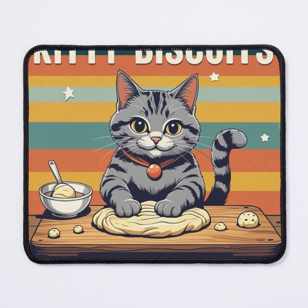 Item preview, "Kitty Biscuits – The Purrfect Bakery designed and sold by SuperNerdStore.