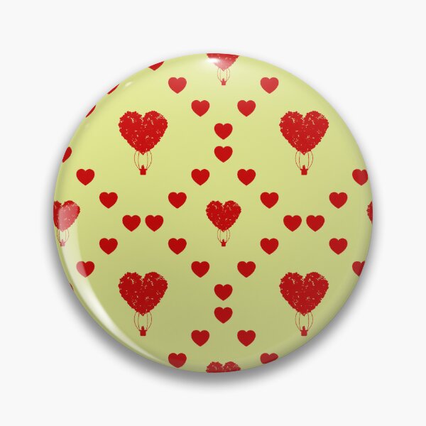 Item preview,  Romantic Hot Air Balloon Ii Prismatic Seamless Heart Pattern |  Romantic Hot Air Balloon Ii  Seamless Heart Pattern  |  Romántico globo aerostático Ii Silueta prismática Corazón sin fisuras Patrón designed and sold by TheIconSmith.