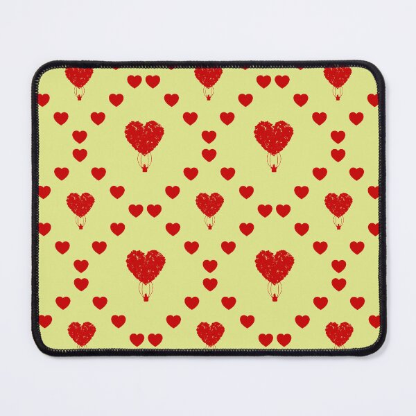 Item preview,  Romantic Hot Air Balloon Ii Prismatic Seamless Heart Pattern |  Romantic Hot Air Balloon Ii  Seamless Heart Pattern  |  Romántico globo aerostático Ii Silueta prismática Corazón sin fisuras Patrón designed and sold by TheIconSmith.