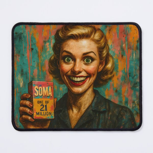 Item preview, SOMA – Cure for Critical Thinking (NeoPunk Satire) designed and sold by oneof21million.