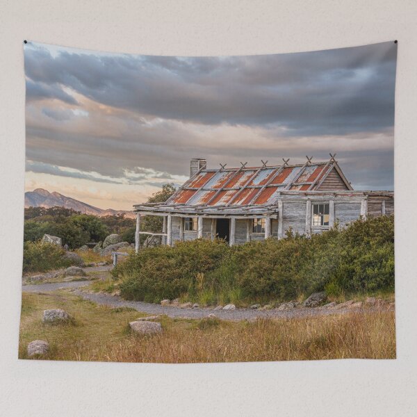 Item preview, Craig's Hut Landscape Photograph, High Country Victoria, Landscape Large Wall Art, Nature Digital Print designed and sold by AdventureUnlockedCo.