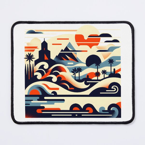 Item preview, Sunset Serenity: Abstract Landscape Tee designed and sold by Route and Render.