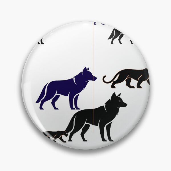 Item preview, A Gathering of Wild Spirits: Wolf, Panther, and Cub Companions designed and sold by Alta-store.