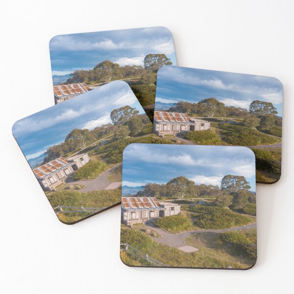 Item preview, Craig's Hut Drone Landscape Photograph, High Country Victoria, Landscape Large Wall Art, Nature Digital Print designed and sold by AdventureUnlockedCo.