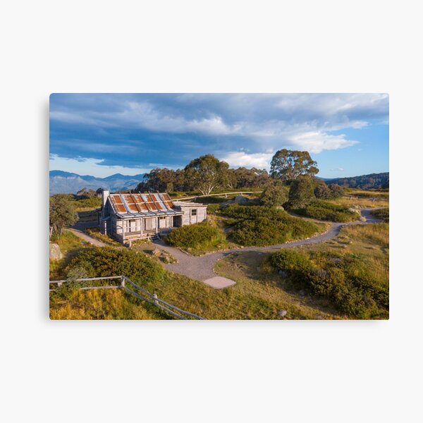 Item preview, Craig's Hut Drone Landscape Photograph, High Country Victoria, Landscape Large Wall Art, Nature Digital Print designed and sold by AdventureUnlockedCo.
