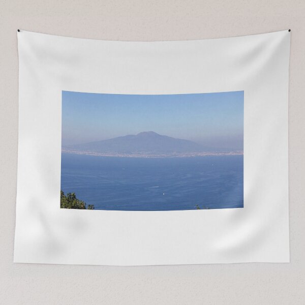 Item preview, Mount Vesuvius Across the Bay of Naples – Serene Coastal Landscape designed and sold by Jenny Burrows.
