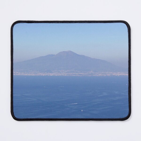 Item preview, Mount Vesuvius Across the Bay of Naples – Serene Coastal Landscape designed and sold by Jenny Burrows.