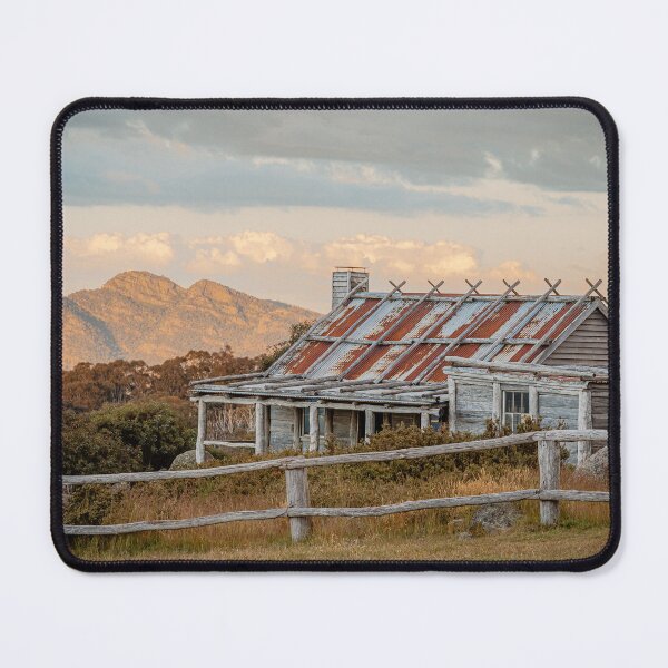 Item preview, Craig's Hut Sunset Landscape Photograph, High Country Victoria, Landscape Large Wall Art, Nature Digital Print designed and sold by AdventureUnlockedCo.