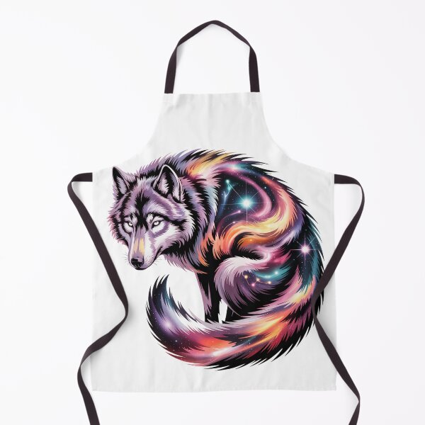 Item preview, Galaxy Wolf Silhouette designed and sold by MadCatPrints.