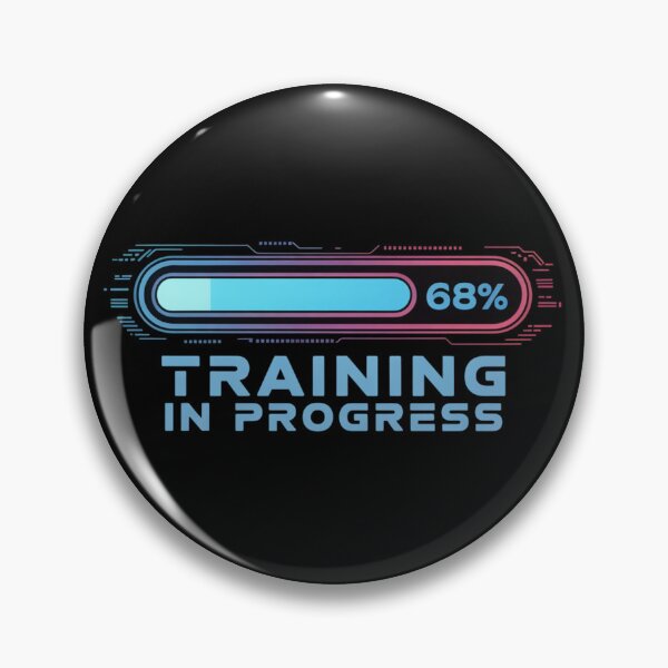 Item preview, Training in Progress – AI Loading Sticker designed and sold by Instant Trend Shop.