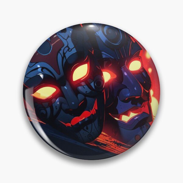 Item preview, Fiery Mask Duo with Glowing Eyes designed and sold by SuperNerdStore.