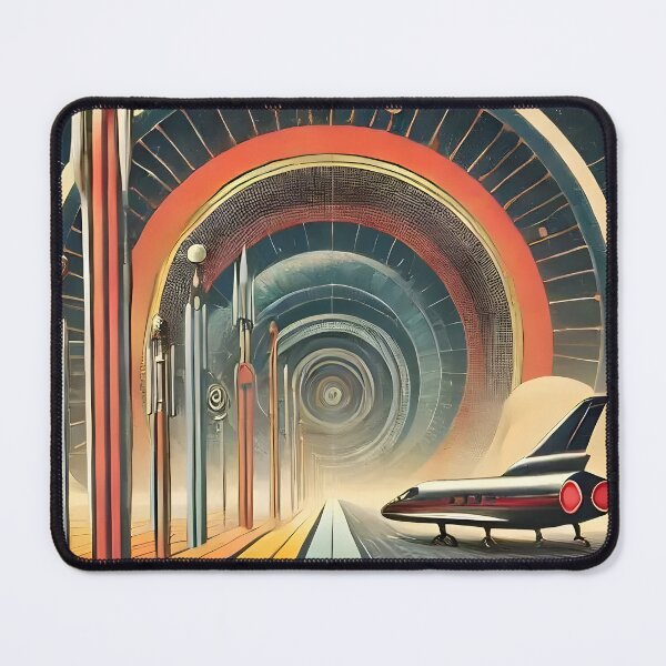 Item preview, Mid Century Space Age Art Wormhole Space Port designed and sold by Lee Hiller Designs.