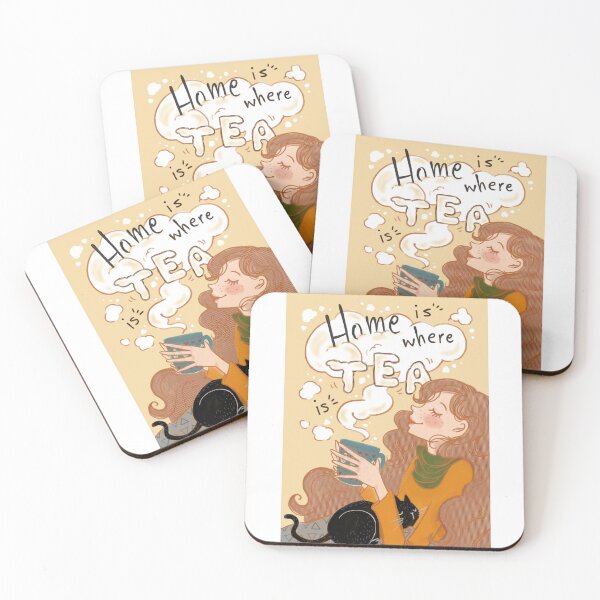 Item preview, Home is where Tea is designed and sold by naeko Illustration.