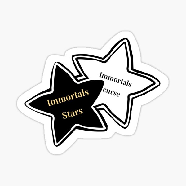 lovely ditsy dove lee's immotals cursed stars Sticker