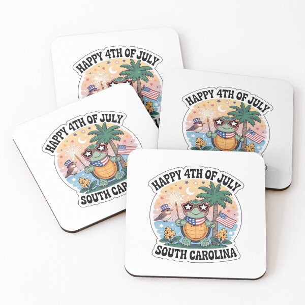 Item preview, South Carolina 4th of July Cute Chibi Turtle & Carolina Wren Sticker designed and sold by Nuist25.