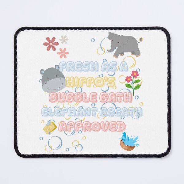 Item preview, Trunk-tasticly Clean: Where Hippos Bathe and Elephants Approve! designed and sold by skim3080.