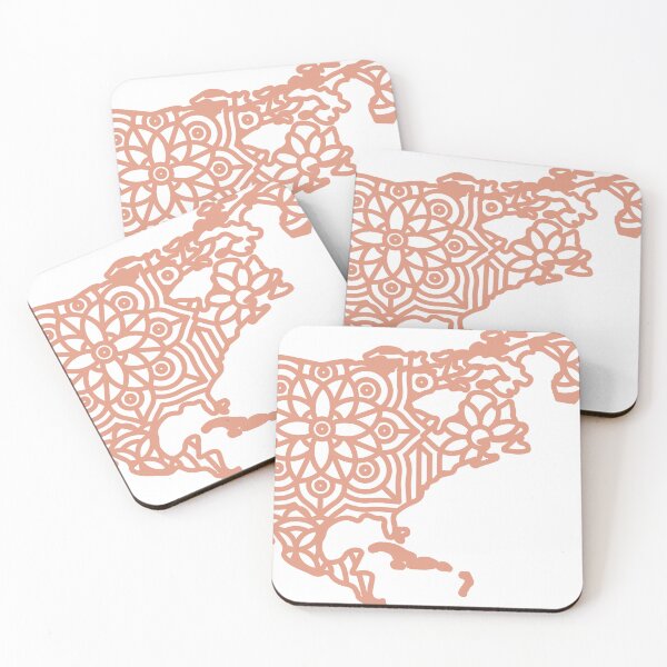 Item preview, ntricate North America Map Design designed and sold by shekimaksuti.