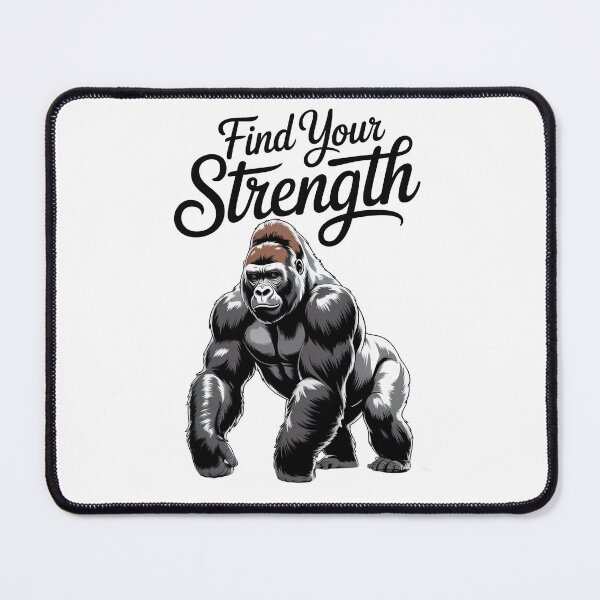 Item preview, Muscular Gorilla - Find Your Strength designed and sold by Pawtastic World.