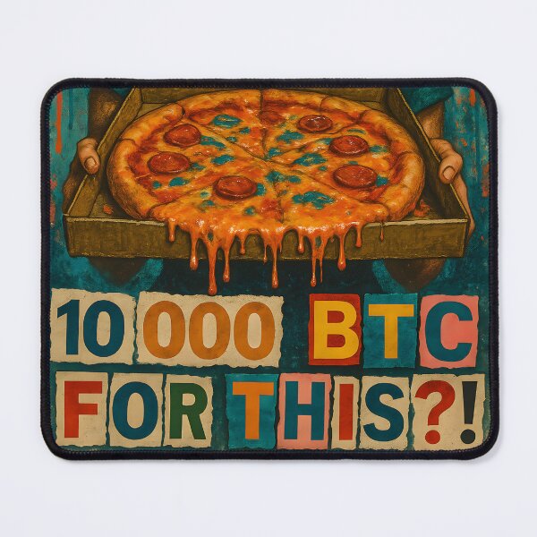 Item preview, Bitcoin Pizza Day – 10,000 BTC for This?! designed and sold by oneof21million.