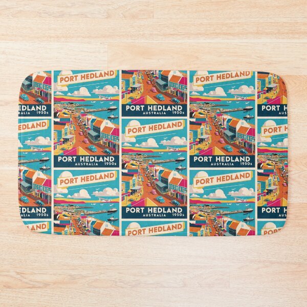 Item preview, Port Hedland Haven Australia Vintage Travel Tourism designed and sold by TravelersGems.