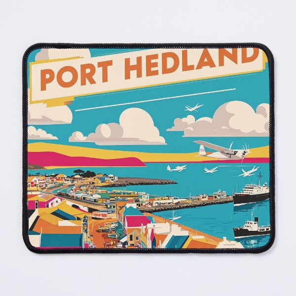 Item preview, Port Hedland Haven Australia Vintage Travel Tourism designed and sold by TravelersGems.