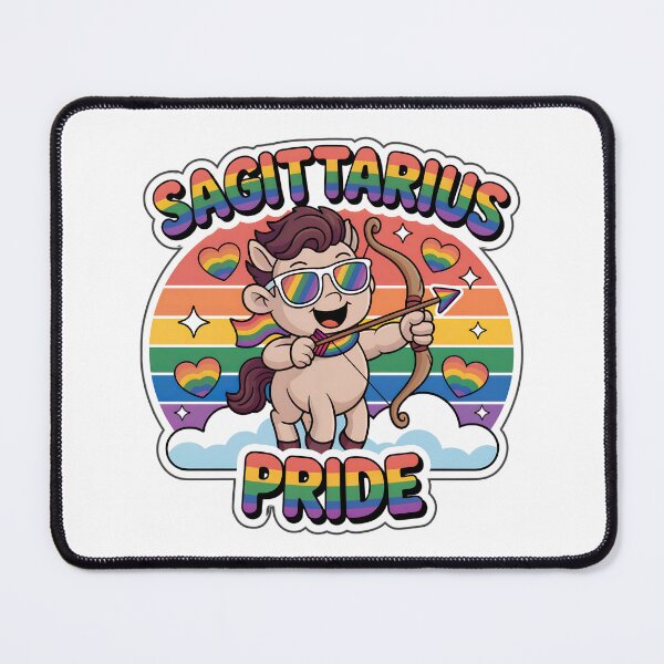 Item preview, Sagittarius Pride Month Sticker | Cute Centaur Rainbow Zodiac LGBTQ+ Art designed and sold by Nuist25.