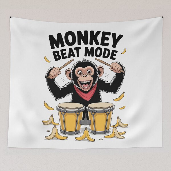 Item preview, Monkey Beat Mode  designed and sold by Pawtastic World.