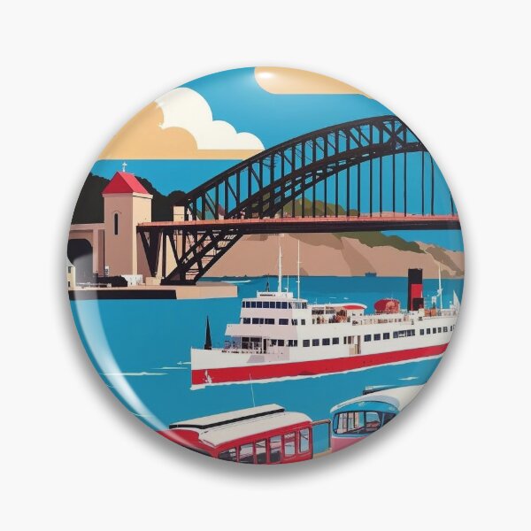 Item preview, Hobart Haven Australia Vintage Travel Tourism designed and sold by TravelersGems.