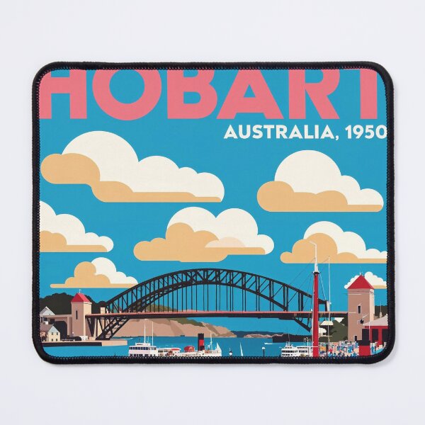 Item preview, Hobart Haven Australia Vintage Travel Tourism designed and sold by TravelersGems.