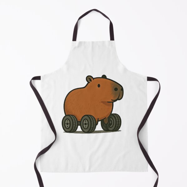 Item preview, Capybara on Wheels – Chill & Quirky Animal Design designed and sold by Cuddly-Cottons.