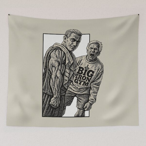 Item preview, Drawing inspired by the picture of Lee Priest and Tom Platz designed and sold by SH3RL0CKK.