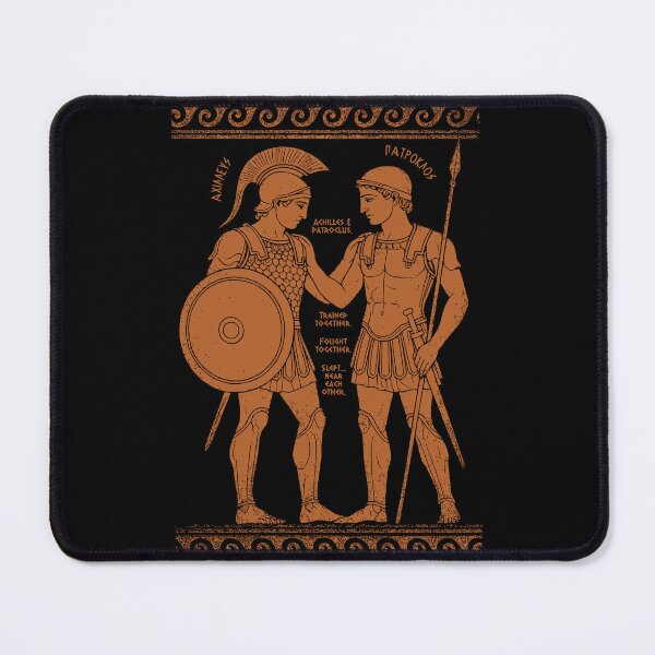 Item preview, Achilles & Patroclus: Distressed Ancient Greek Red-Figure Art + Queer Subtext designed and sold by Happy Puppy Print On Demand.