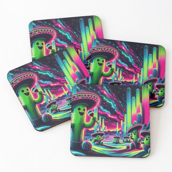 Item preview, "Neon Fiesta in the Desert" designed and sold by aipichub.