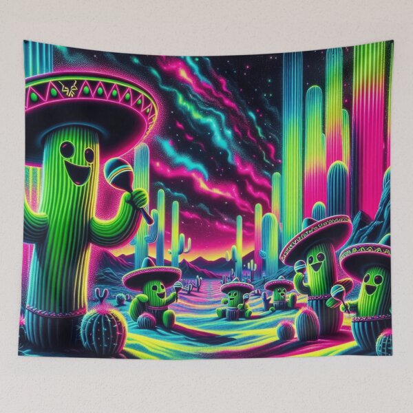 Item preview, "Neon Fiesta in the Desert" designed and sold by aipichub.