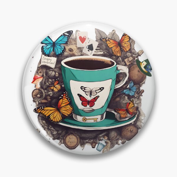 Item preview, Escaping Wonderland - Butterfly Brews, Coffee Madness designed and sold by BeeG2024.