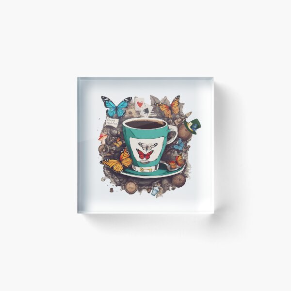 Item preview, Escaping Wonderland - Butterfly Brews, Coffee Madness designed and sold by BeeG2024.